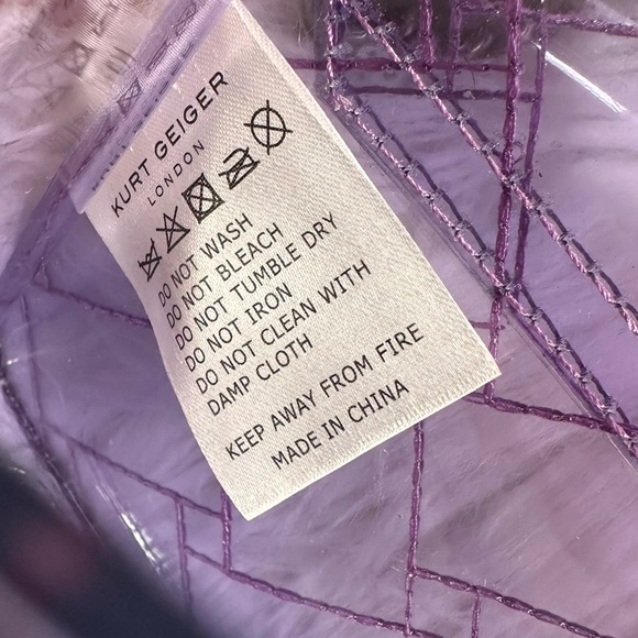 Kurt Geiger • Transparent Purple Jelly Mini Kensington Purse - Picture 9 of 16